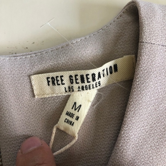 FREE GENERATION Los Angeles Ruffle Frill Sheath Mini Dress Size M - Picture 15 of 15